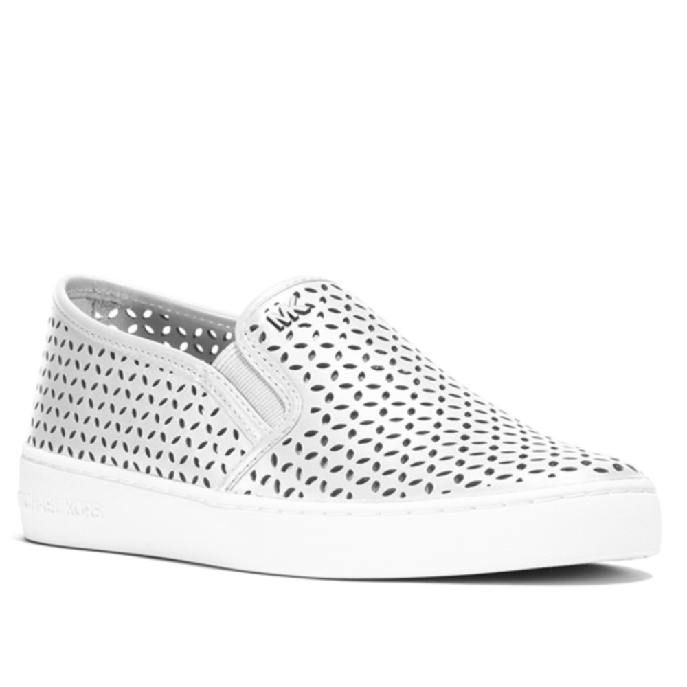 Michael Kors Olivia White Slip-On Sneakers